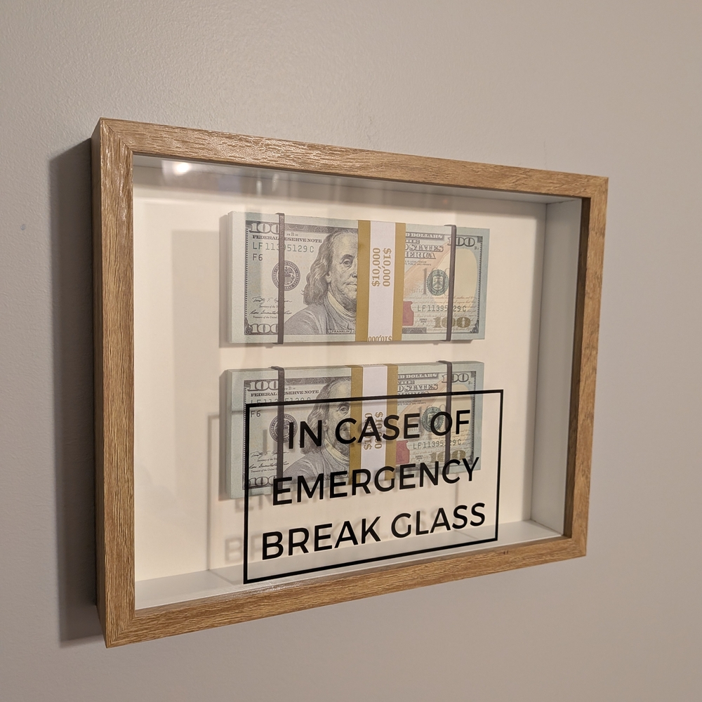 3D Money Display Wall Art Box Frame